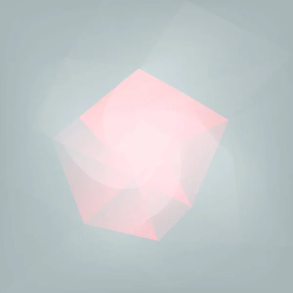 Gradiënt Abstracte Vierkante Driehoek Achtergrond Roze Grijze Veelhoekige Achtergrond Voor — Stockvector