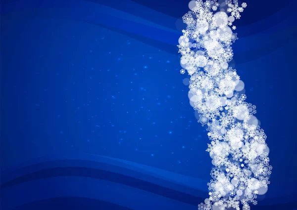 Kerst Achtergrond Met Witte Sneeuwvlokken Sprankelingen Winter Verkoop Nieuwjaar Kerstmis — Stockvector
