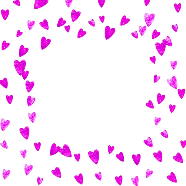 Φόντο Ημέρας Μητέρων Ροζ Γκλίτερ Κομφετί Μεμονωμένο Σύμβολο Καρδιάς Ροζ — Διανυσματικό Αρχείο