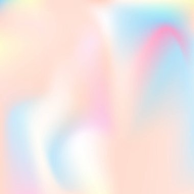 Soyut arkaplan hologramı. Hologramla sıvı gradyan örgü arkaplanı. 90 'lar, 80' ler modası. Pankart, el ilanı, kapak tasarımı, mobil arayüz, web uygulaması için Pearlescent grafik şablonu.