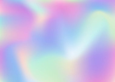 Soyut arkaplan hologramı. Hologramla en düşük gradyan ağ arkaplanı. 90 'lar, 80' ler modası. Broşür, pankart, duvar kağıdı, mobil ekran için yanardöner grafik şablonu.