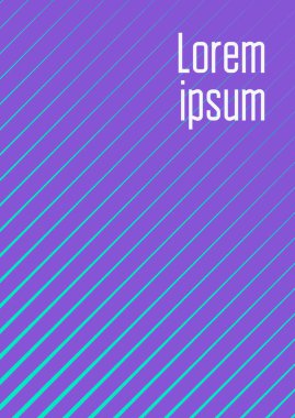 Güzel kapak şablonu. Yarım ton eğimli asgari trend vektörü. Broşür, poster, broşür ve davetiye için Geometrik serin kapak şablonu. Minimalist renkli şekiller. Soyut resimleme.