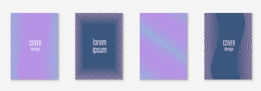 Broşürü hazırla. Dinamik duvar kağıdı, mobil ekran, kitap, klasör modeli. Mor ve turkuaz. Broşürü en küçük moda kapağı olarak ayarla. Çizgi geometrik ögesi.