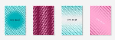 Gradyan kapak şablonu ayarlandı. Yarım tonlu asgari modayla. Afiş, sunum ve broşür için gelecek eğilimli kapak şablonu. Minimalist renkli şekiller. Soyut iş illüstrasyonu