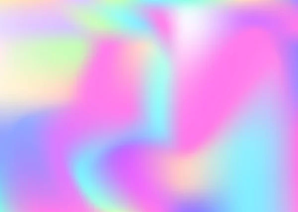 Holographischer Abstrakter Hintergrund Stilvoller Holografischer Hintergrund Mit Gradientennetz 90Er 80Er — Stockvektor
