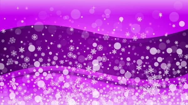 Зимняя Рамка Ультрафиолетовыми Снежинками Новогодний Фон Снежная Граница Подарочных Купонов — стоковый вектор