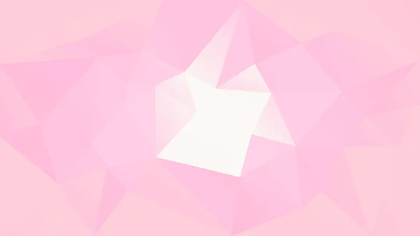 Gradient Abstrakt Horisontell Triangel Bakgrund Tender Rosa Ros Polygonal Bakgrund — Stock vektor