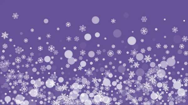 자외선 눈송이가 역습이야 광고를 눈덮인 크리스마스 프레임과 홀리데이 현수막 — 스톡 벡터