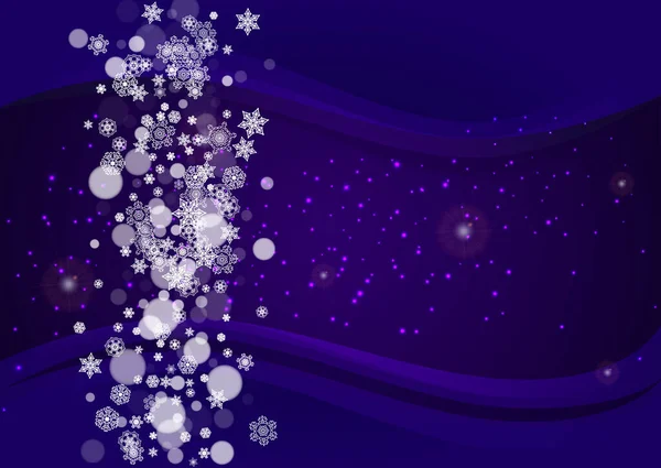 Vente Thème Noël Avec Flocons Neige Ultraviolets Nouvel Givré Toile — Image vectorielle
