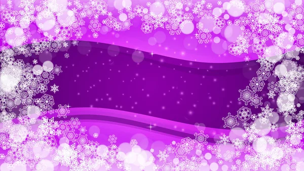 Venta Navidad Con Copos Nieve Ultra Violeta Fondo Año Nuevo — Vector de stock