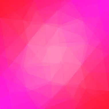 Soyut kare üçgen arkaplan. Mobil uygulama ve web için kırmızı çokgen arkaplan. Moda geometrik soyut afiş. Teknoloji konsept broşürü. Mozaik tarzı.