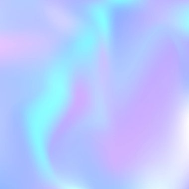 Soyut arkaplan hologramı. Gökkuşağı gradyanı arkaplan ve hologram. 90 'lar, 80' ler modası. Broşür, el ilanı, poster tasarımı, duvar kağıdı, mobil ekran için Pearlescent grafik şablonu.