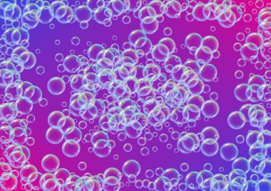 Değişken arkaplanda köpük temizleniyor. Gerçekçi su kabarcıkları 3 boyutlu. Şampuan köpüklü serin gökkuşağı renkli sıvı köpük. Yatay kozmetik broşür ve davetiye. Banyo ve duş için sabun köpüğü temizliyorum..