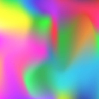 Holografik soyut arkaplan. Gradyan örgülü holografik arkaplan. 90 'lar, 80' ler modası. Broşür, el ilanı, poster tasarımı, duvar kağıdı, mobil ekran için Pearlescent grafik şablonu.