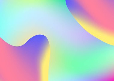 Sıvı sıvı. Parlak broşür, rapor ver. Modern modayla birlikte holografik 3d arkaplan. Canlı gradyan örgüsü. Dinamik elementler ve şekillerle sıvı arkaplan.