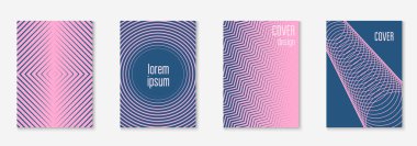 Minimum trend kapsamı. Vektör yarım ton eğimleri. Broşür, poster, broşür ve davetiye için geometrik gelecek şablonu. Minimalist renkli kapak. EPS 10 illüstrasyonu.