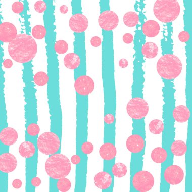 Turkuaz şeritli pembe simli konfeti. Metalik pırıltılı ve parıltılı sekolar. Parti davetiyesi, olay afişi, broşür, doğum günü kartı için pembe parıltılı konfeti tasarımı.