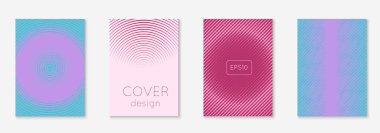 Minimum moda kaplama şablonu ayarlandı. Yarım tonlu fütürist düzen. Kitap, katalog ve yıllık için geometrik kapak şablonu. Minimalist renkli gradyanlar. Soyut iş illüstrasyonu.