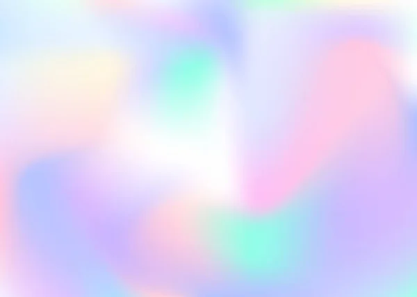 Holographic Abstract Background Rainbow Holographic Backdrop Gradient Mesh 90S 80S — Stock Vector