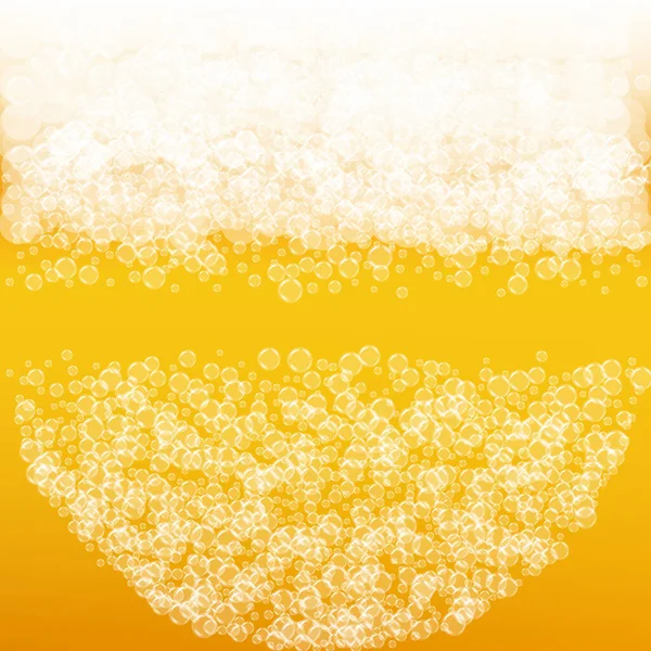 Fondo Cerveza Con Burbujas Realistas Bebida Líquida Fresca Para Diseño — Archivo Imágenes Vectoriales