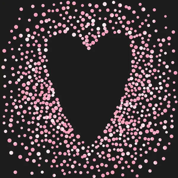 Розовый Блестки Точек Конфетти Изолированном Фоне Блестящие Блестки Блестками Блестками — стоковый вектор