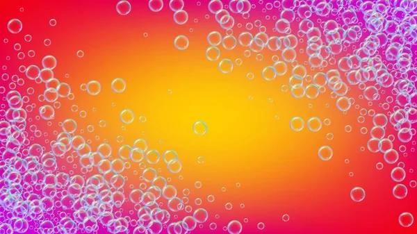 Soap Cleaning Foam Background Shampoo Bubbles Suds Bright Spray Splash — Stock Vector