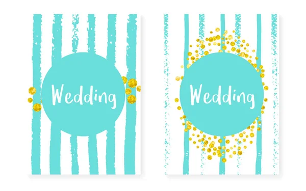 Confeti Brillo Dorado Con Puntos Lentejuelas Boda Boda Ducha Nupcial — Vector de stock