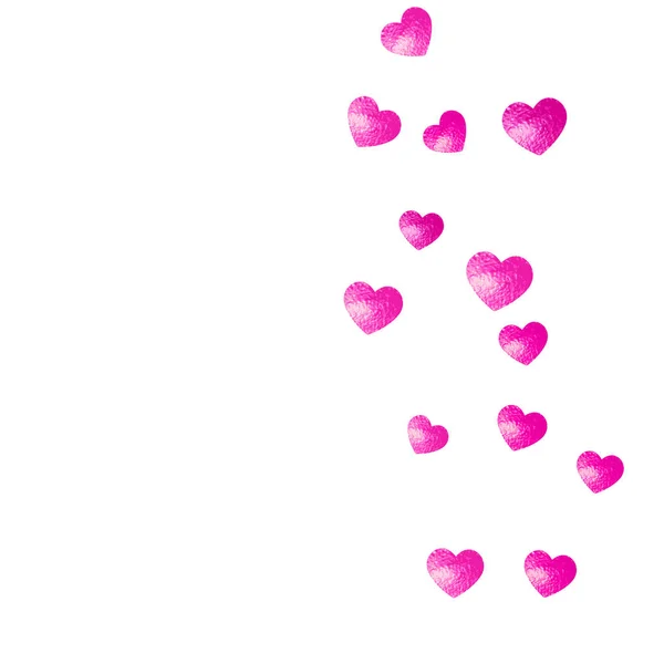 母亲节背景粉红闪闪的意大利面 分离的心脏符号在玫瑰的颜色 母亲节背景明信片 派对邀请 零售和广告的主题 妇女假日设计 — 图库矢量图片