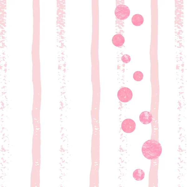 Lunares Brillo Rosa Confeti Rayas Blancas Lentejuelas Aleatorias Brillantes Con — Vector de stock