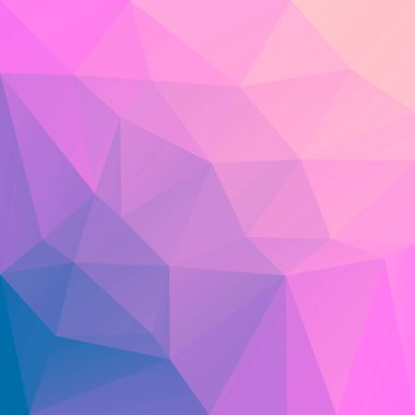 Soyut kare üçgen arkaplan. Mobil uygulama ve web için canlı gökkuşağı çok renkli arkaplan. Moda geometrik soyut afiş. Teknoloji konsept broşürü. Mozaik tarzı.