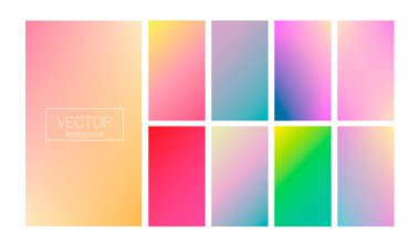 Modern soyut arka planlara sahip ekran gradyanı. Takvim, broşür, davetiye ve kartlar için renkli sıvılar. Modaya uygun yumuşak renk. Ekran ve mobil uygulama için ekran eğimine sahip şablon
