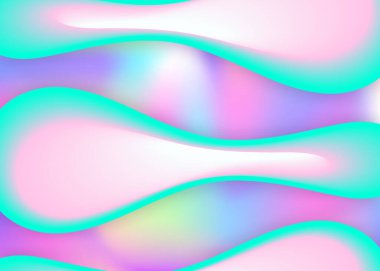 Sıvı arkaplan. Canlı gradyan örgüsü. Modern modayla birlikte holografik 3d arkaplan. Yuvarlak defter, pankart düzeni. Sıvı dinamik elementler ve şekillerle akışkan arkaplan.