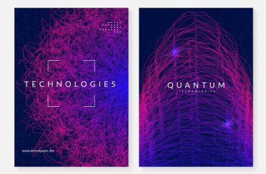 Büyük veri arkaplanı. Görselleştirme teknolojisi, yapay zeka, derin öğrenme ve kuantum hesaplama. Zeka konsepti için tasarım şablonu. Fraktal büyük veri arkaplanı.