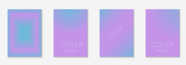 Minimum moda kaplama şablonu ayarlandı. Yarım tonlu fütürist düzen. Kitap, katalog ve yıllık için geometrik kapak şablonu. Minimalist renkli gradyanlar. Soyut iş illüstrasyonu.