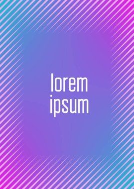 Geometrik dalgalar ve gradyanlarla soyut asgari kaplama. Yarım tonlu modaya uygun bir düzen. Kitap, afiş, davetiye ve poster için soyut asgari kapak şablonu. Gelecekçi iş illüstrasyonu.
