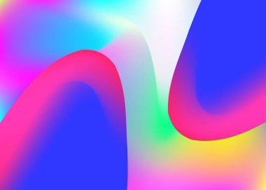 Sıvı sıvı. Modern modayla birlikte holografik 3d arkaplan. Renkli sertifika, afiş çerçevesi. Canlı gradyan örgüsü. Dinamik elementler ve şekillerle sıvı arkaplan.