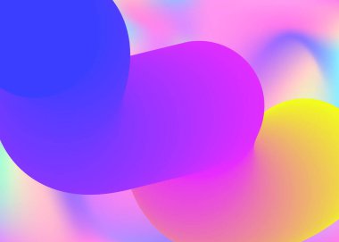 Sıvı sıvı. Canlı gradyan örgüsü. Yaratıcı kapak, sunum düzeni. Modern modayla birlikte holografik 3d arkaplan. Dinamik elementler ve şekillerle sıvı arkaplan.