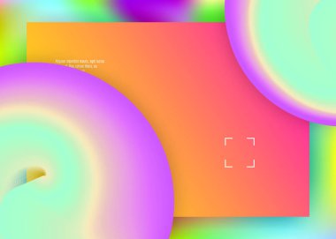 Sıvı sıvı. Canlı gradyan örgüsü. Daire arayüzü, uygulama bileşimi. Modern modayla birlikte holografik 3d arkaplan. Dinamik elementleri ve şekilleri olan sıvı. İniş sayfası.