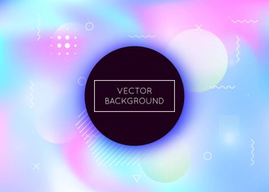 Sıvı şekilli Bauhaus arkaplanı. Gradyan memphis elementleriyle dinamik holografik sıvı. Kitap için grafiksel şablon, yıllık, mobil arayüz, web uygulaması. Canlı bauhaus arkaplanı.