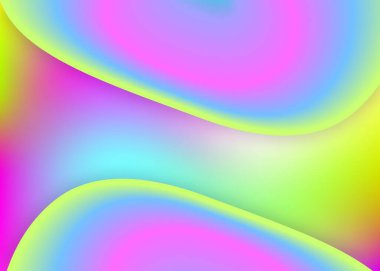 Sıvı sıvı. Modern modayla birlikte holografik 3d arkaplan. Gökkuşağı raporu, kapak tasarımı. Canlı gradyan örgüsü. Dinamik elementler ve şekillerle sıvı arkaplan.