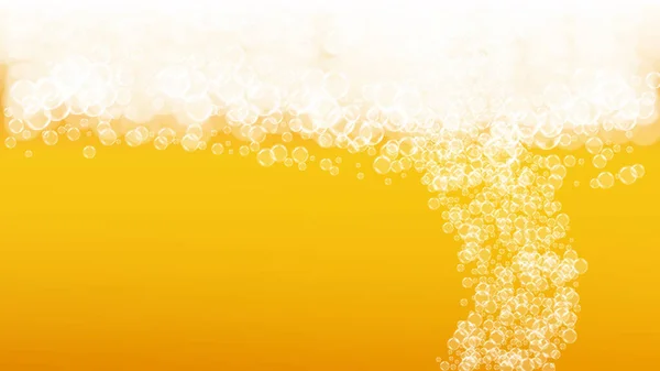 Artesanato Fundo Cerveja Lager Splash Espuma Oktoberfest Uma Cerveja Alemã — Vetor de Stock