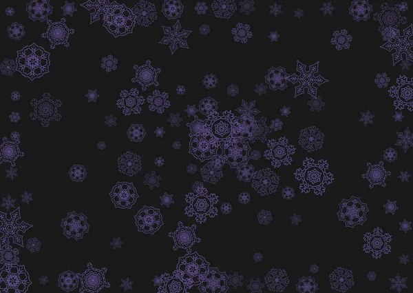 Vente Thème Noël Avec Flocons Neige Ultraviolets Cadre Hiver Pour — Image vectorielle