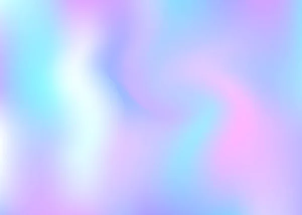 Holographischer Abstrakter Hintergrund Farbenfroher Holographischer Hintergrund Mit Gradientennetz 90Er 80Er — Stockvektor