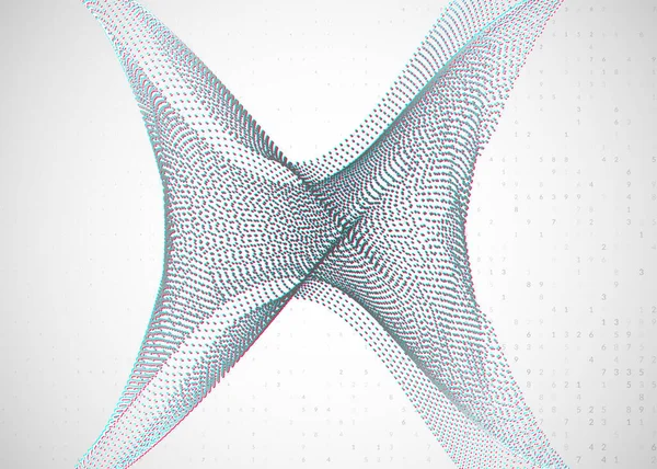 视觉化背景 海量数据 人工智能 深度学习和量子计算技术 云概念的设计模板 多彩的可视化背景 — 图库矢量图片