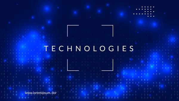 Fondo Macrodatos Tecnología Para Visualización Inteligencia Artificial Aprendizaje Profundo Informática — Vector de stock