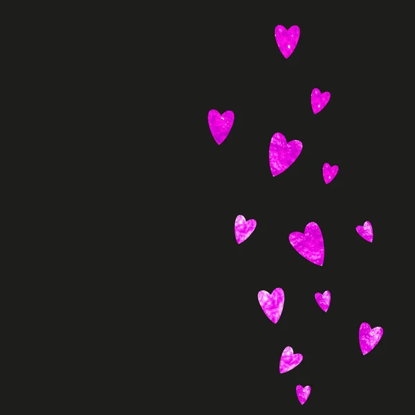 Ημέρα Της Μητέρας Φόντο Ροζ Γκλίτερ Κομφετί Μεμονωμένο Σύμβολο Καρδιάς — Διανυσματικό Αρχείο