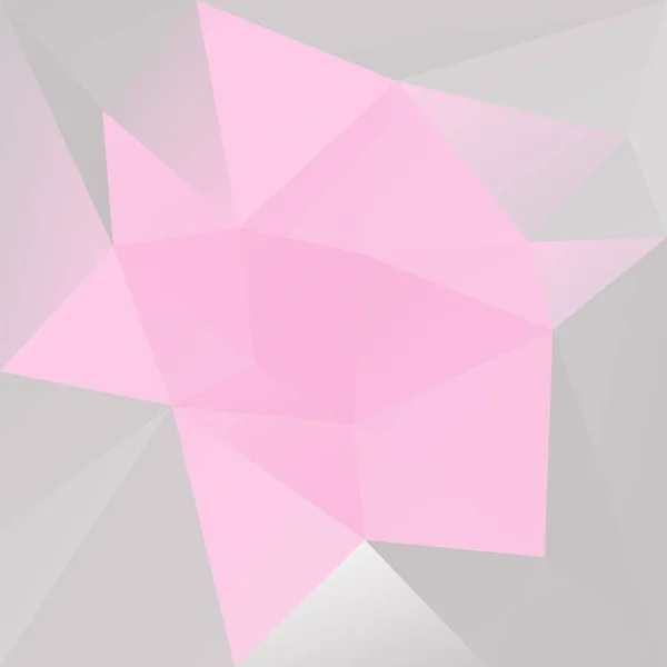 Gradient Abstrakten Quadratischen Dreieck Hintergrund Pinke Und Graue Polygonale Kulisse — Stockvektor