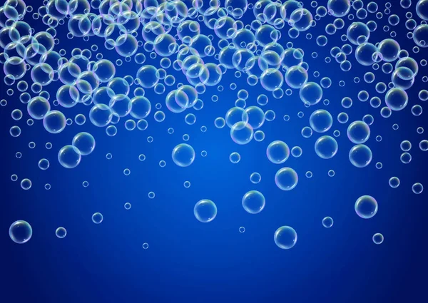 Пузырьковая Пена Моющее Средство Шампунь Ванны Мыло Яркие Брызги Брызги — стоковый вектор