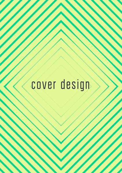 Minimal Trendy Cover Template Futuristic Layout Halftones Geometric Minimal Cover — Stock Vector