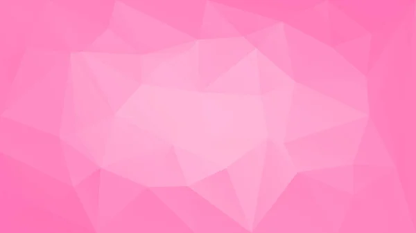 渐变抽象的水平三角形背景 柔和的粉红色玫瑰多边形背景为移动应用和网络 时尚的几何抽象横幅 技术概念传单 马赛克风格 — 图库矢量图片